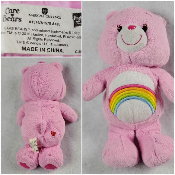 Care Bears Plush Cheer Bear Pink Rainbow 12" Stuffed Animal Toy Soft 2012 - Picture 1 of 10